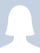 Silhuet af kvinde ansigt i blå og hvid.